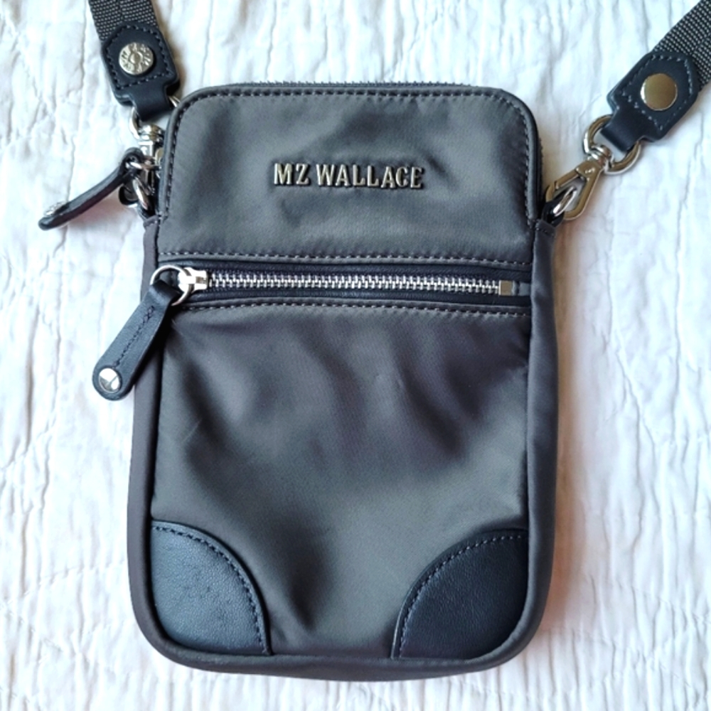 MZ Wallace Micro Convertible & Adjustable Crossbody Bag - Grey